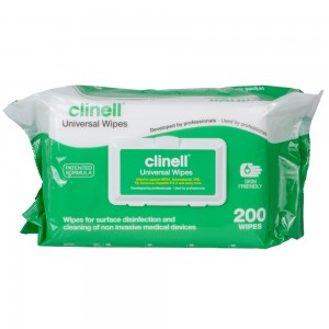 Clinell Universal Sanitising Wipes CW200 (Pack of 200)