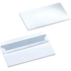 White Press Seal Envelopes DL Plain 80GSM (Pack of 1000)