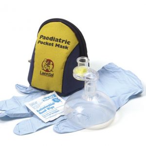 Laerdal Paediatric Pocket Mask, Gloves & Wipes 820050