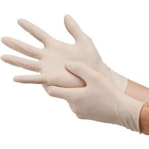 Latex Powder-Free Gloves – Pack of 100 – Medium