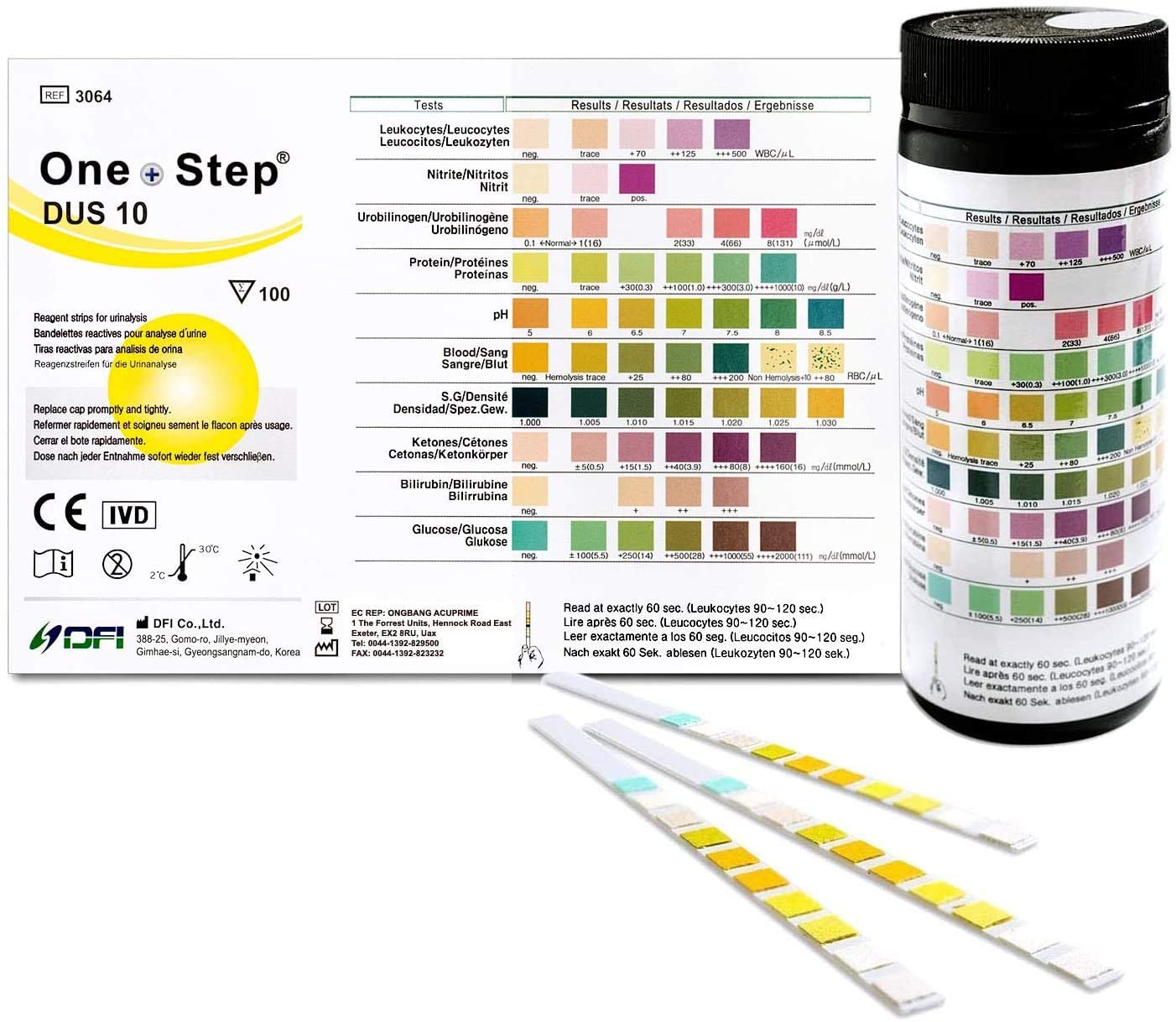 Parameter Urine Test Strips Dipsticks For Comprehensive Analysis MK Medicals UK