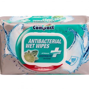 Ultra Compact Antibacterial Wipes – 100 Wipes