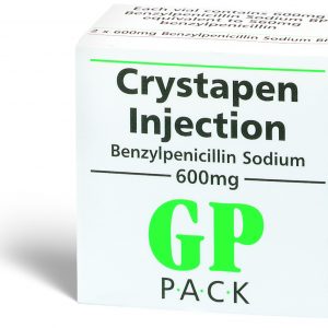 Benzylpenicillin Sodium 600mg Vial GP Pack 2