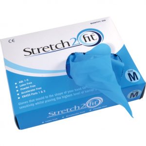 STRETCH2FIT Food Safe Gloves Blue 200x Box