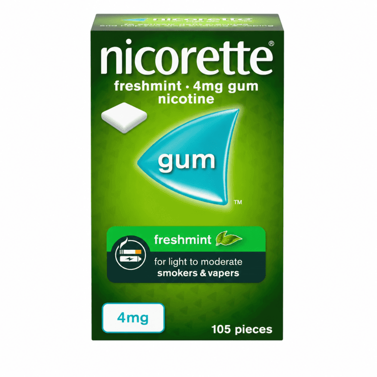 Nicorette freshmint gum 4mg 105s
