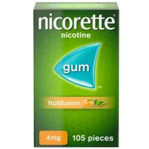 Nicorette fruit fusion gum 4mg 105s
