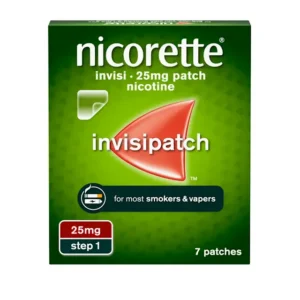 Nicorette InvisiPatch 25mg 7x Nicotine Patches Step 1