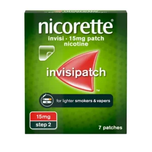 Nicorette InvisiPatch 15mg 7x Nicotine Patches Step 2