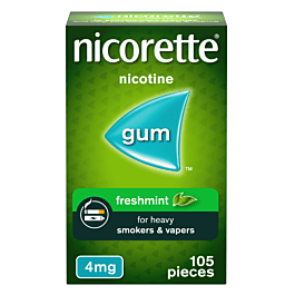 Nicorette freshmint gum 4mg 105s