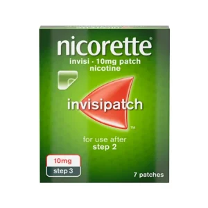 Nicorette InvisiPatch 10mg 7x Nicotine Patches Step 3