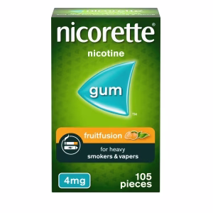 Nicorette fruit fusion gum 4mg 105s
