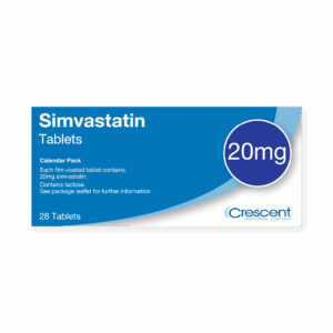 Simvastatin 20mg Tablets (28 tablets)