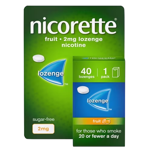NICORETTE Fruit 2mg Lozenges 40s