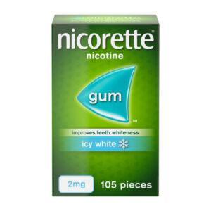 Nicorette icy white gum 2mg 105s
