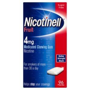 Nicotinell Nicotine fruit gum 96 pieces 4mg