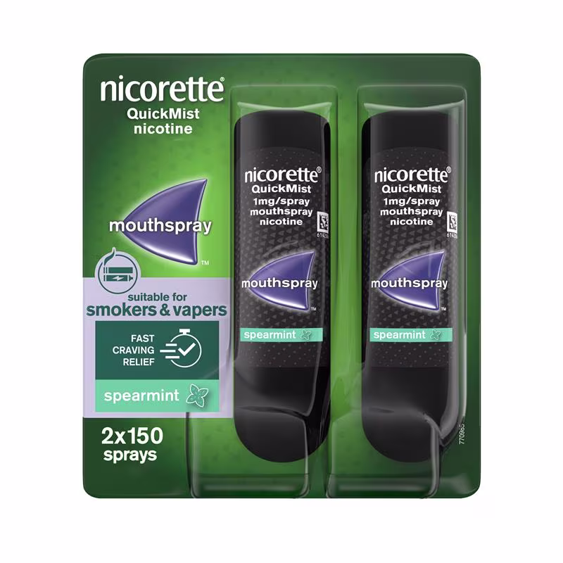 Nicorette QuickMist Mouthspray - Spearmint Duo